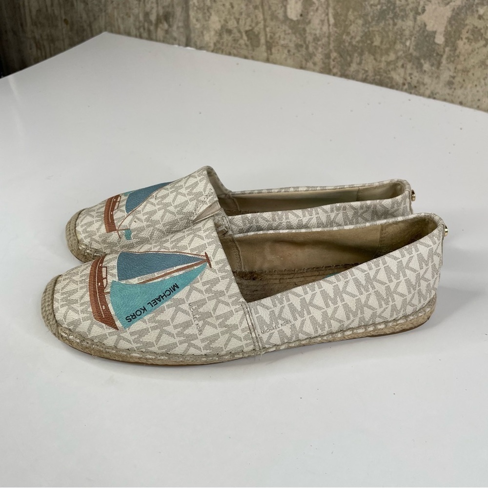 Michael Kors Kendrick Espadrille Sailboat Slip On Shoes Size 9.5 - Picture 4 of 8
